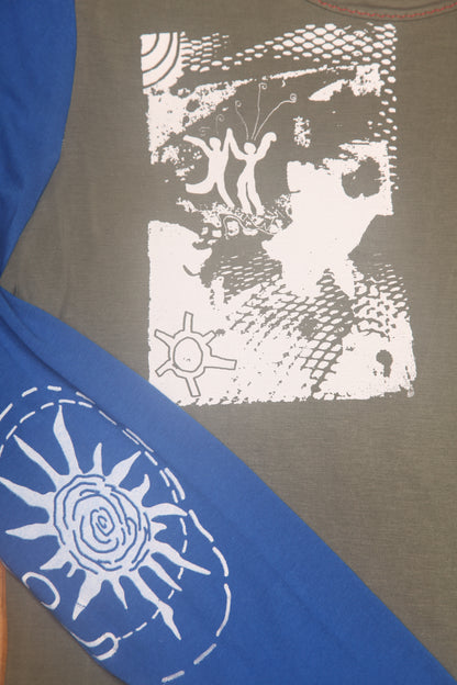 Long Sleeve Screenprint Fitted Tee (UK8/10)