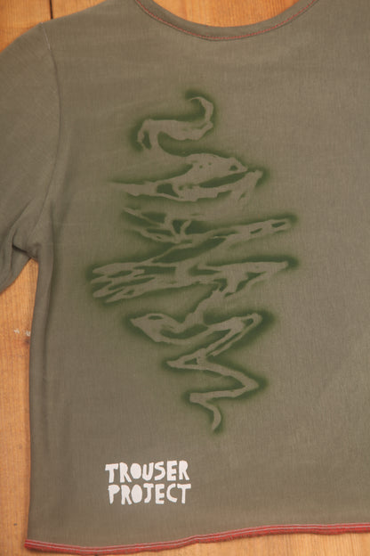 Long Sleeve Screenprint Fitted Tee (UK8/10)