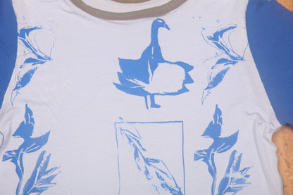 Long Sleeve Screenprint Fitted Tee (UK8/10)