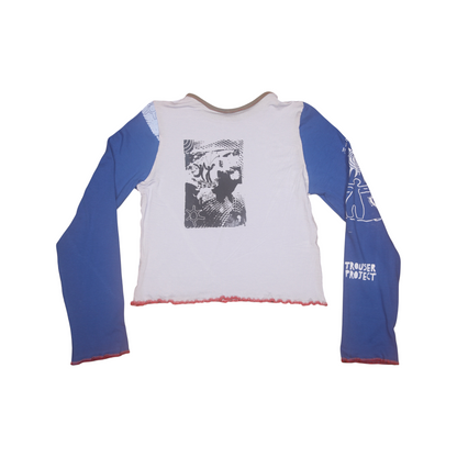 Long Sleeve Screenprint Fitted Tee (UK8/10)