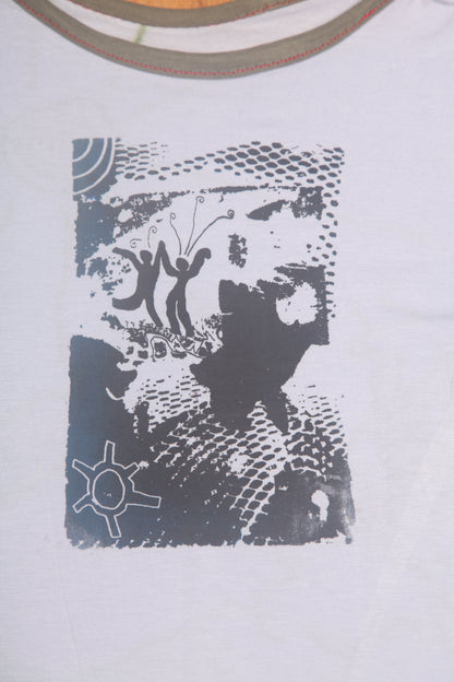 Long Sleeve Screenprint Fitted Tee (UK10/12)