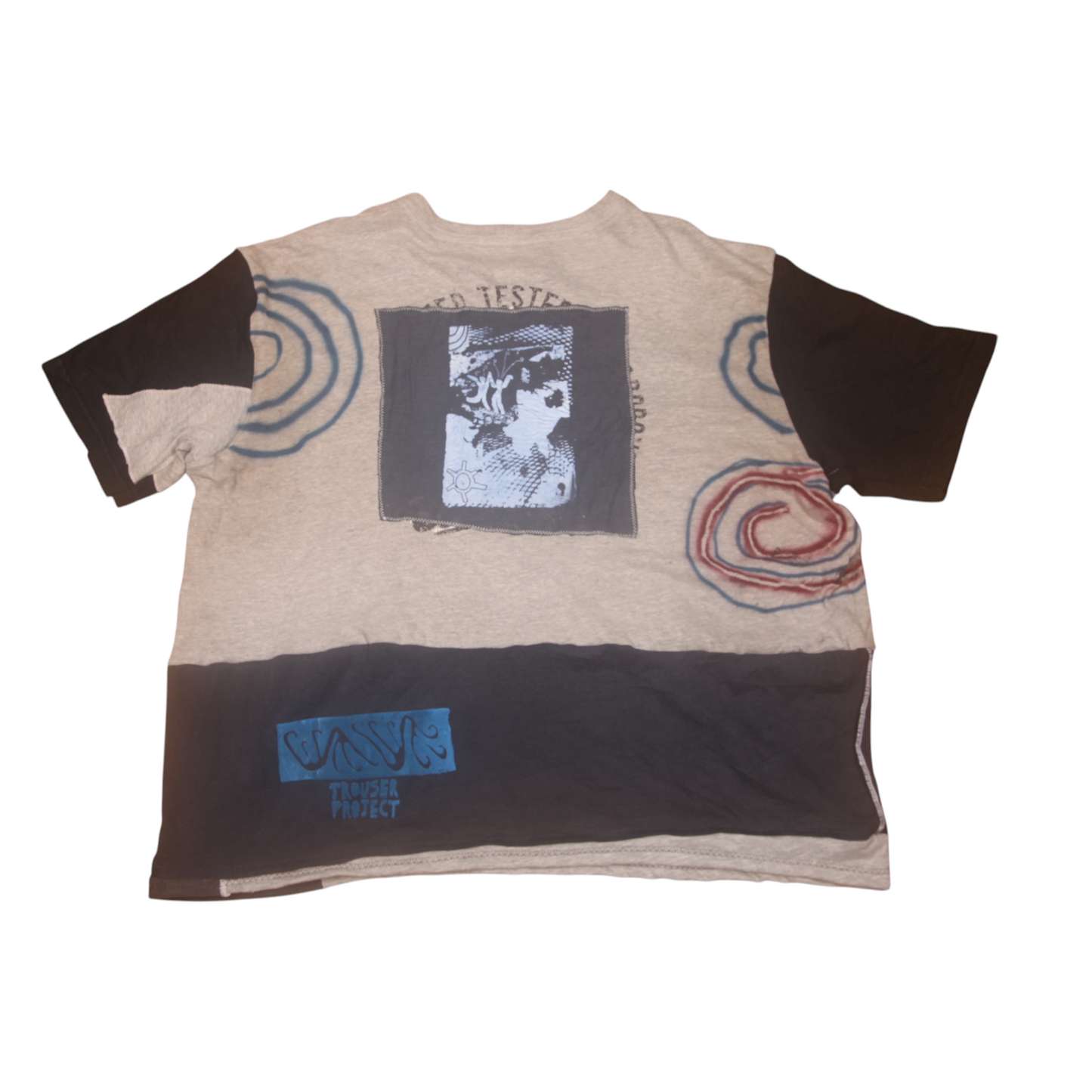 Upcycled Illustrated Screenprint T-shirt (2XL)