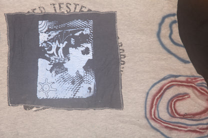 Upcycled Illustrated Screenprint T-shirt (2XL)