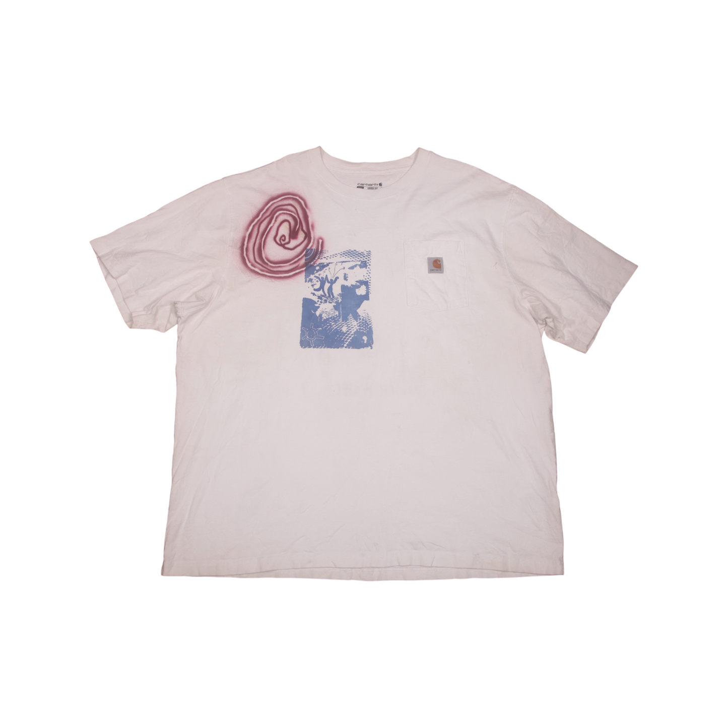 Upcycled Illustrated Screenprint T-shirt (2XL)