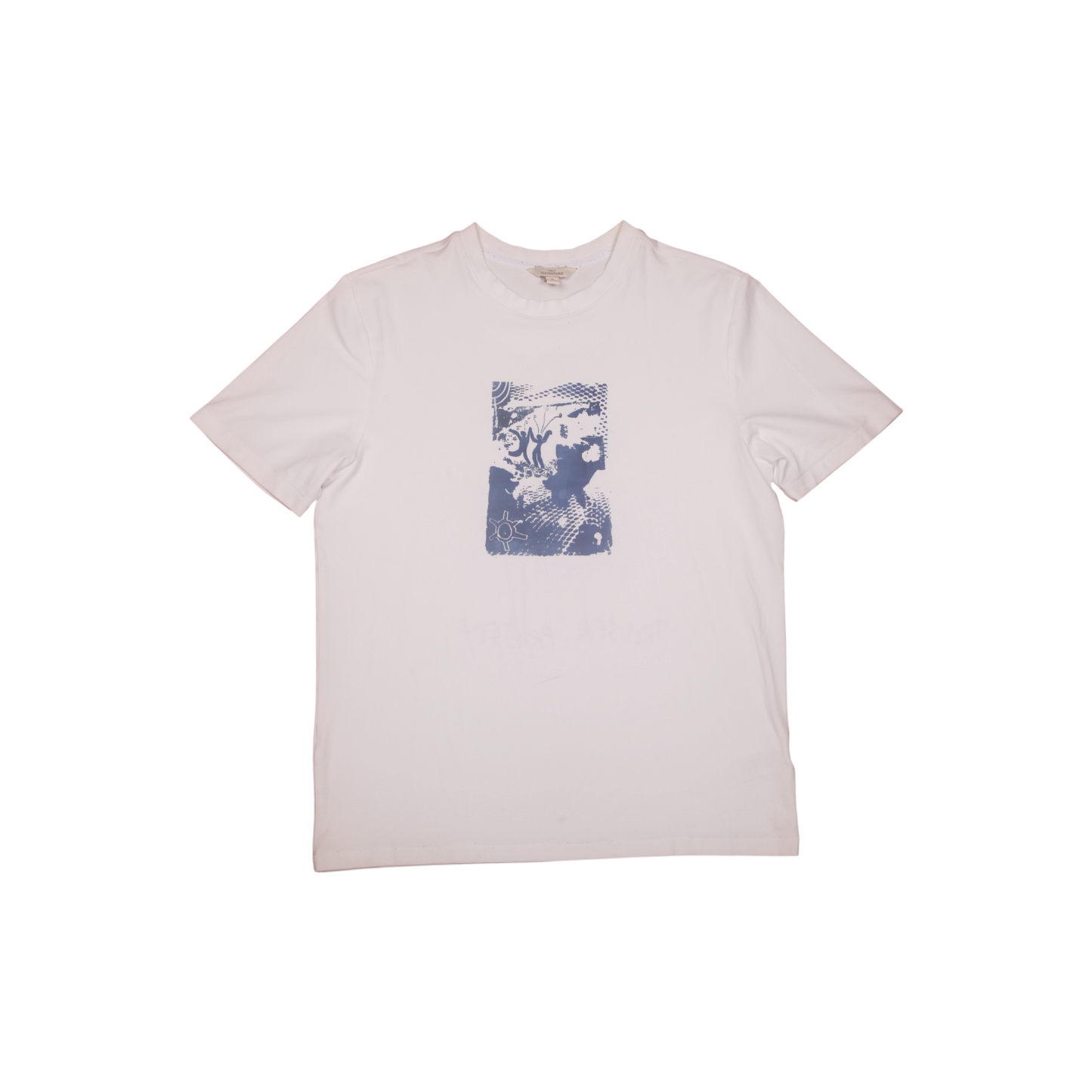 Upcycled Illustrated Screenprint T-shirt (M)