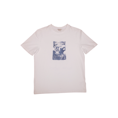 Upcycled Illustrated Screenprint T-shirt (M)