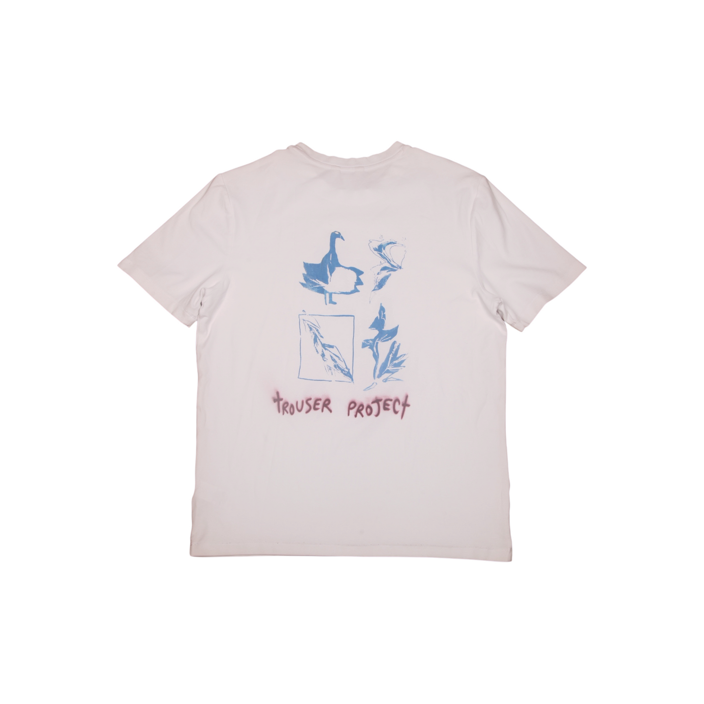 Upcycled Illustrated Screenprint T-shirt (M)