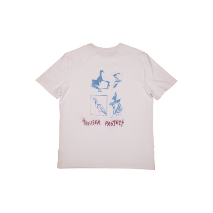 Upcycled Illustrated Screenprint T-shirt (M)