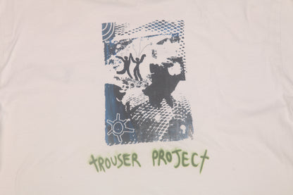 Upcycled Illustrated Screenprint T-shirt (L)