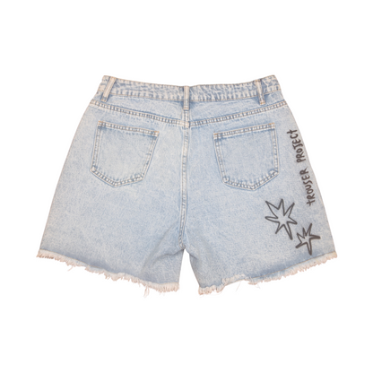Upcycled Screenprint Jorts (W30)