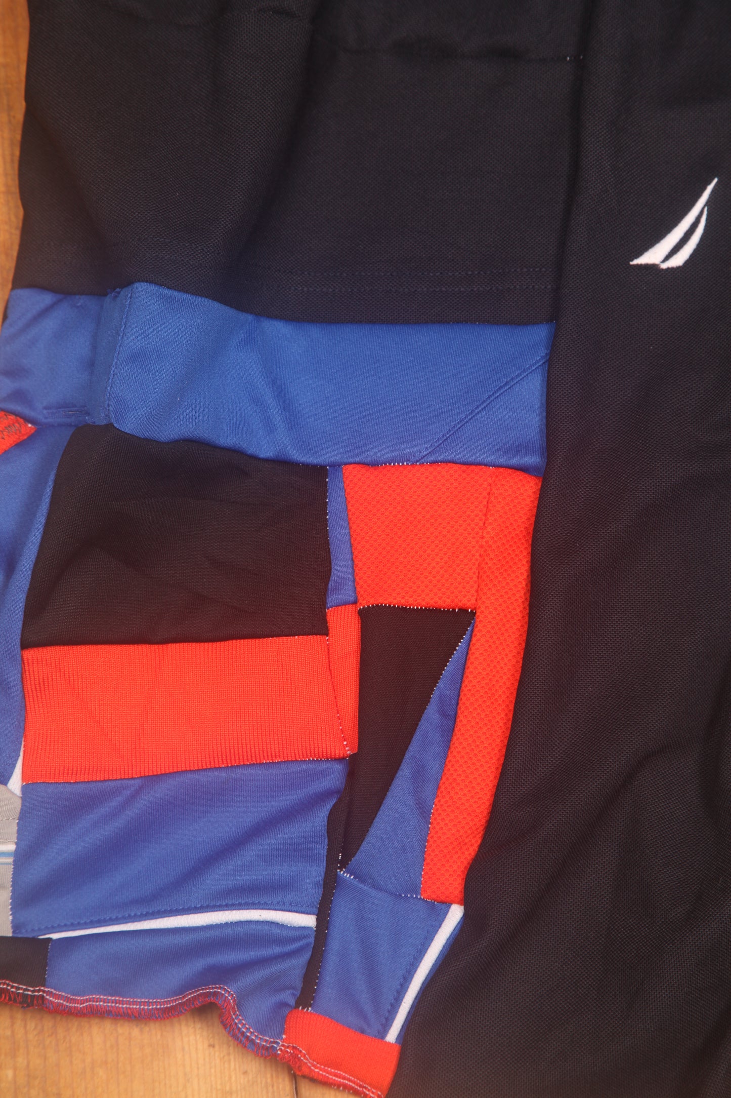 Reworked Patchwork Sports Shorts