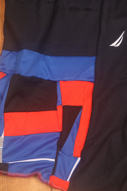 Reworked Patchwork Sports Shorts