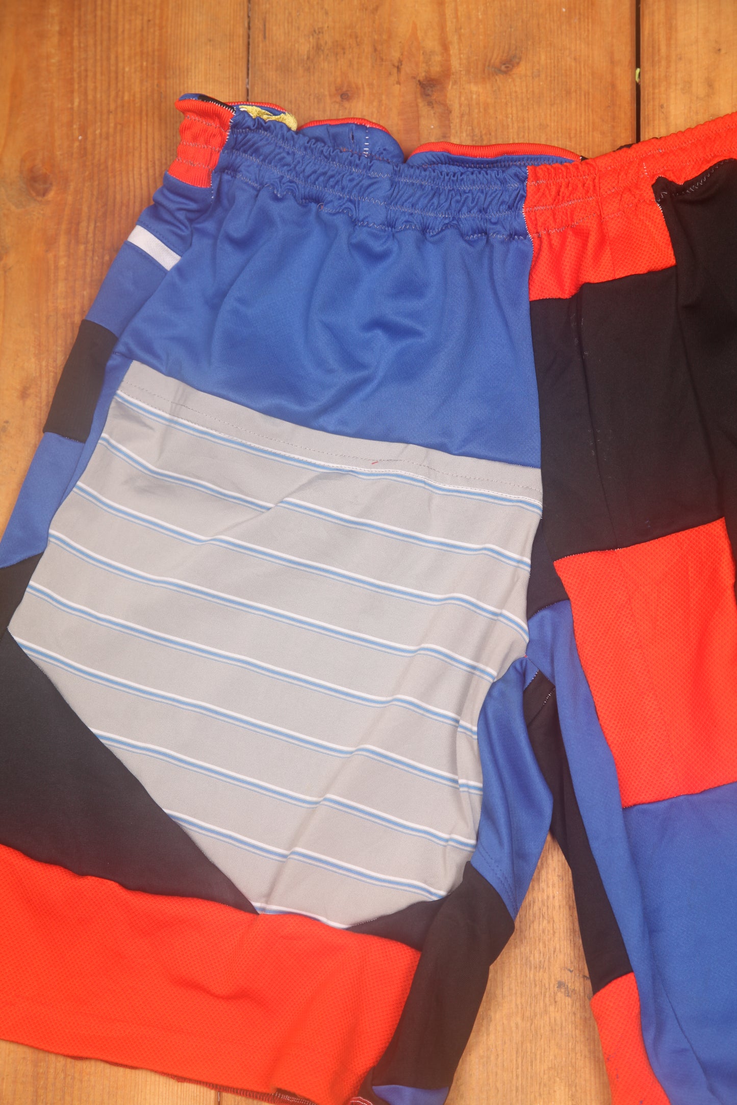 Reworked Patchwork Sports Shorts