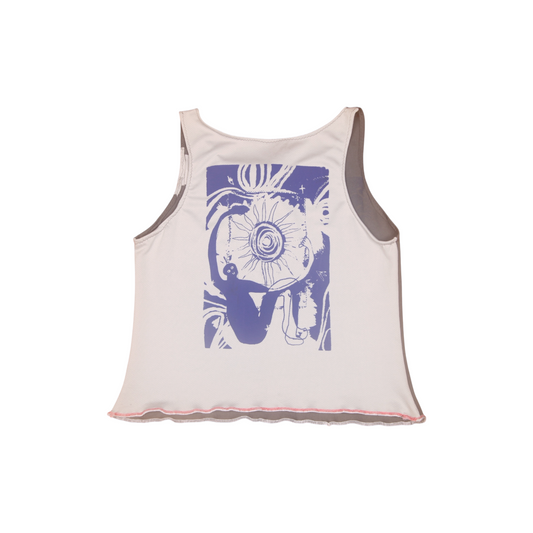 Reworked Screenprint Vest Top (UK8/10)