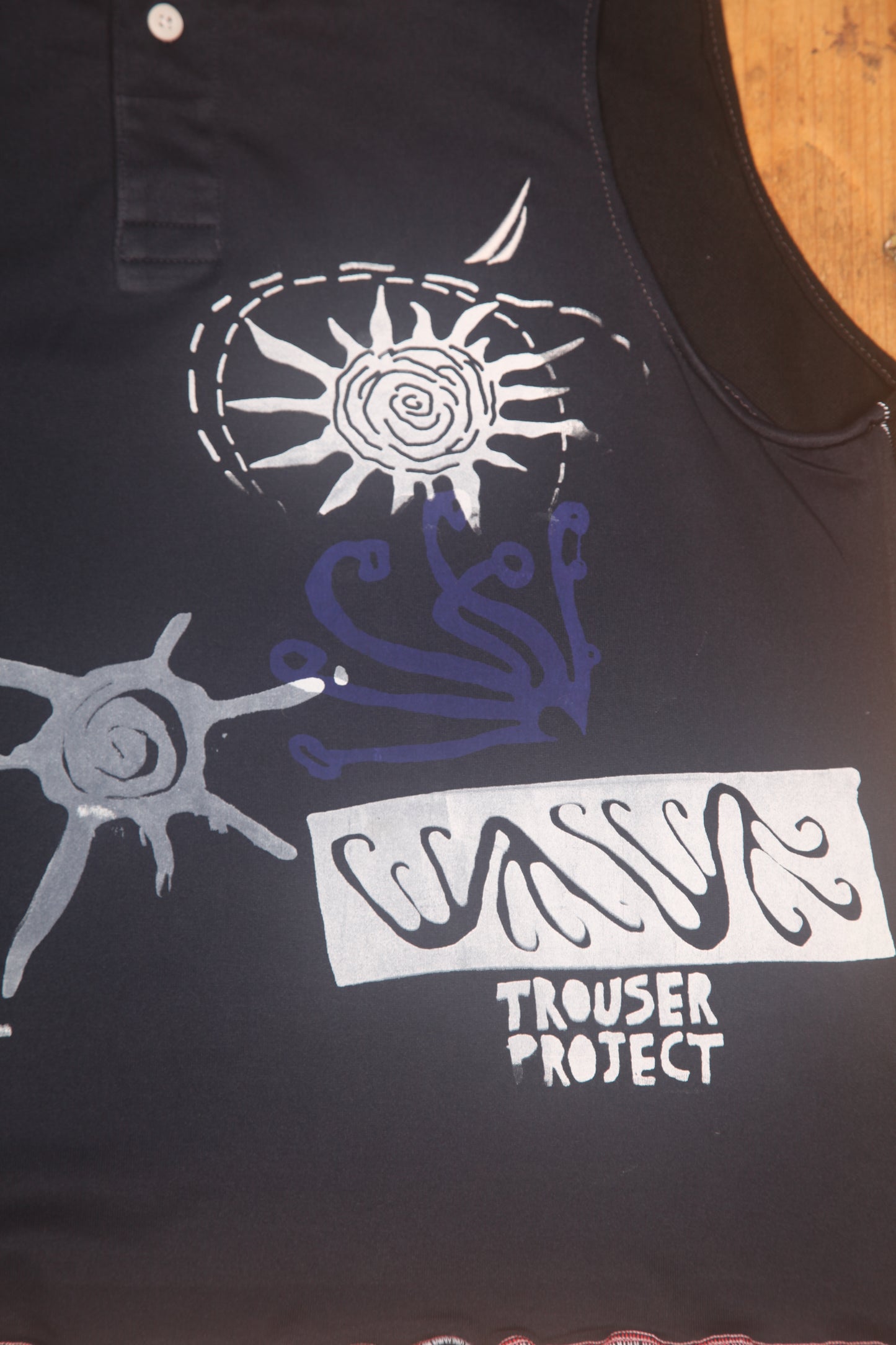 Reworked Screenprint Vest Top (UK12/14)
