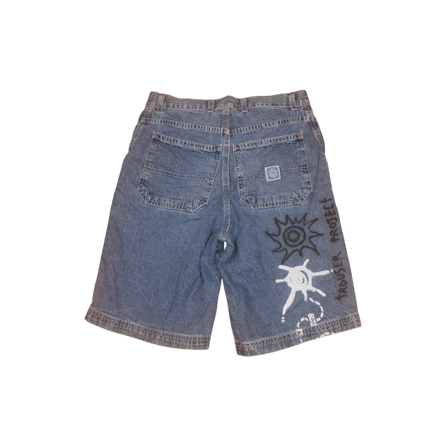 Upcycled Screenprint Jorts (W30)