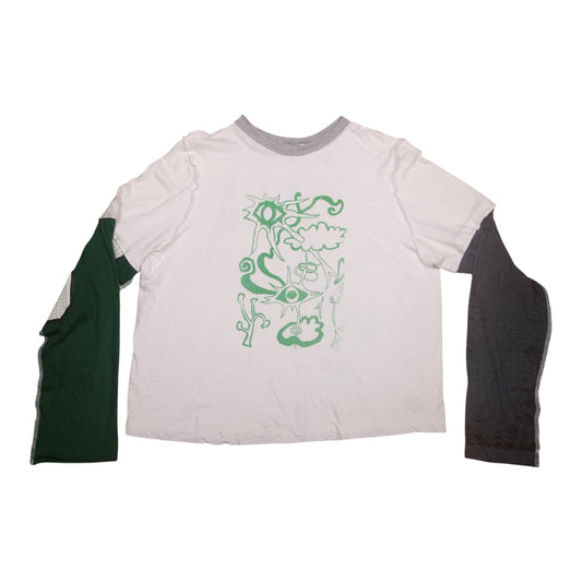 Reworked Patchwork Long Sleeve Top (UK14)