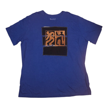 Upcycled Illustrated Screenprint T-shirt (XXL)