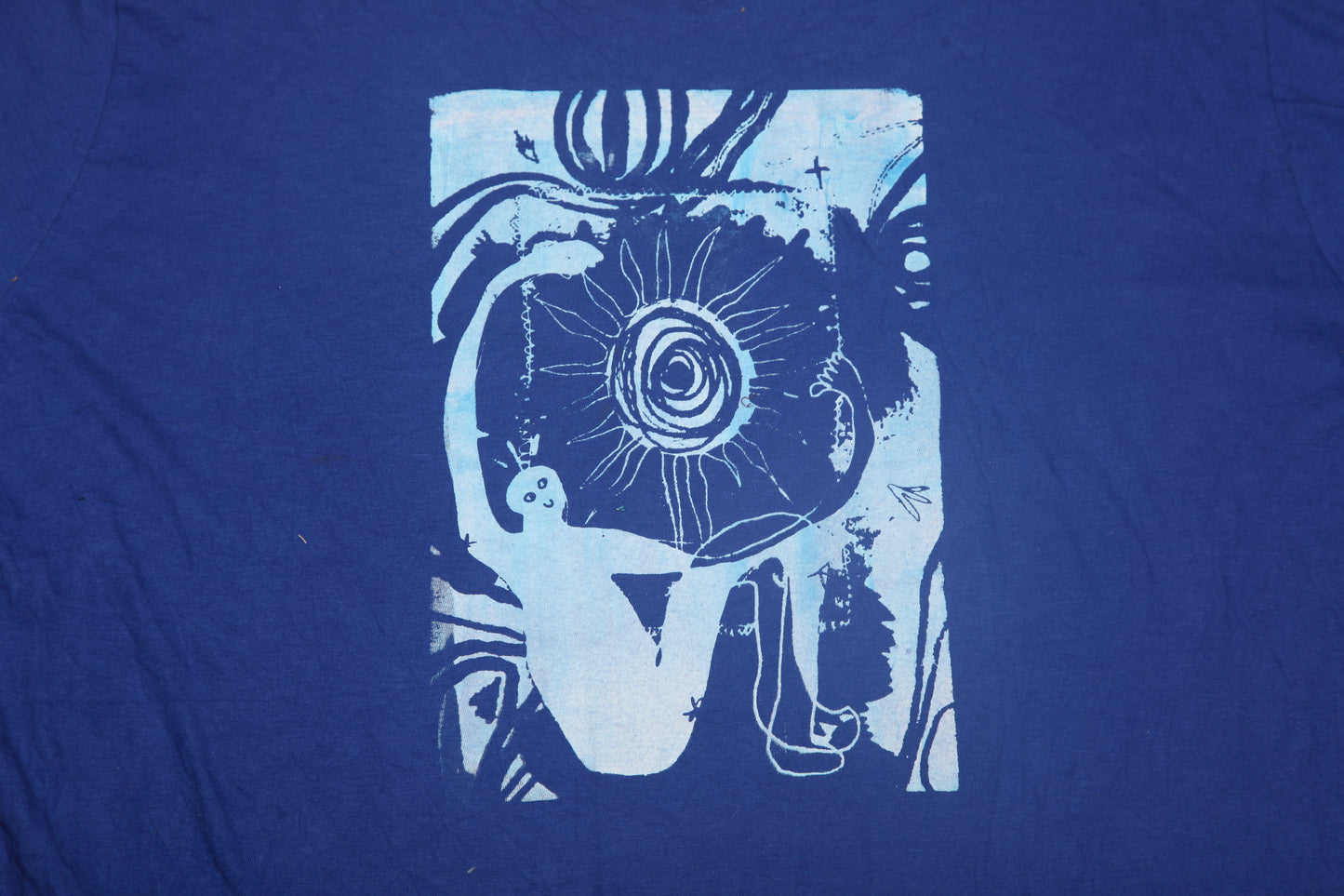 Upcycled Illustrated Screenprint T-shirt (XXL)