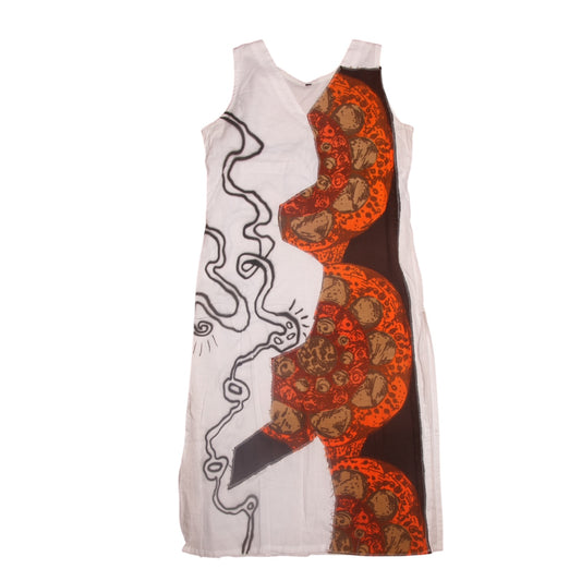 Upcycled White Tunic Dress (UK10)