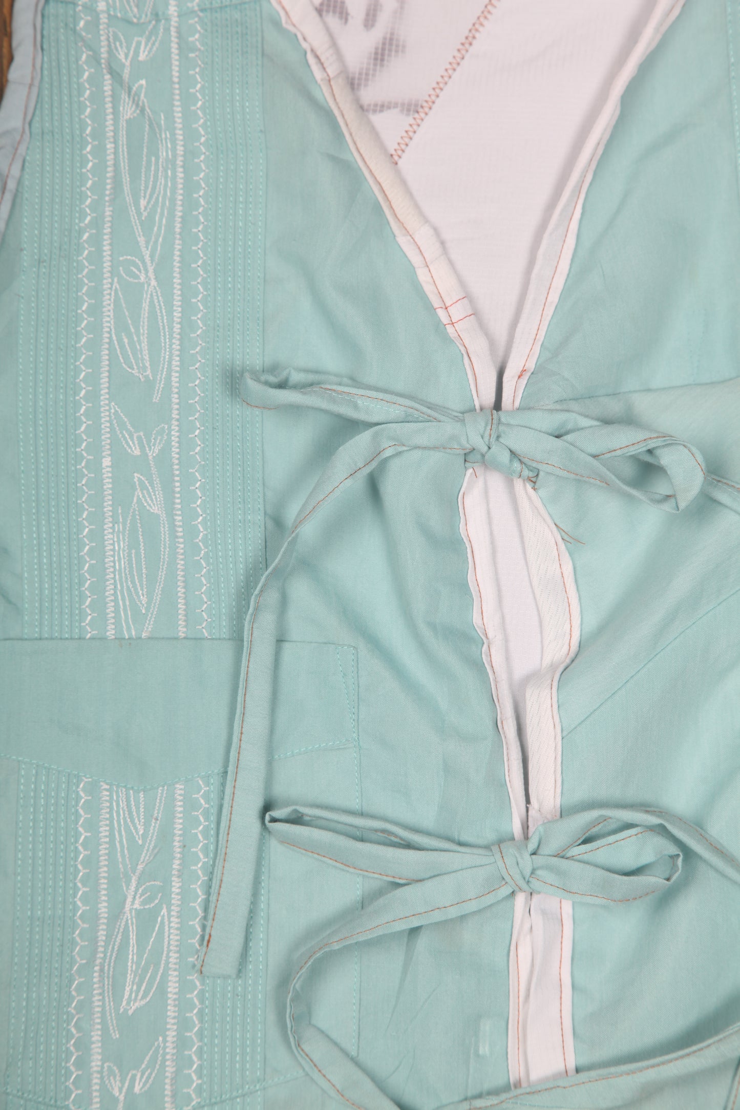 Tie up waistcoat reversible top (S)