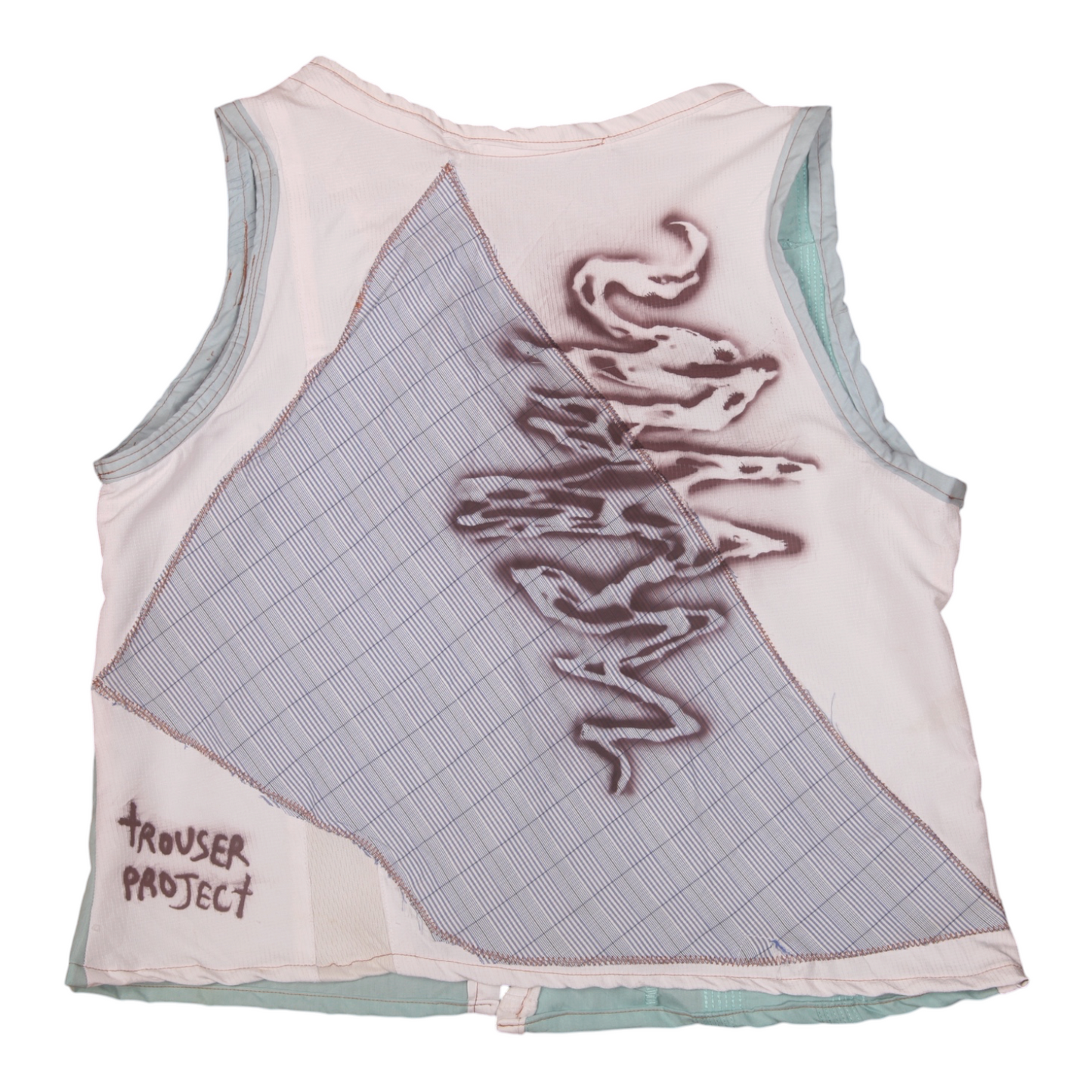 Tie up waistcoat reversible top (S)