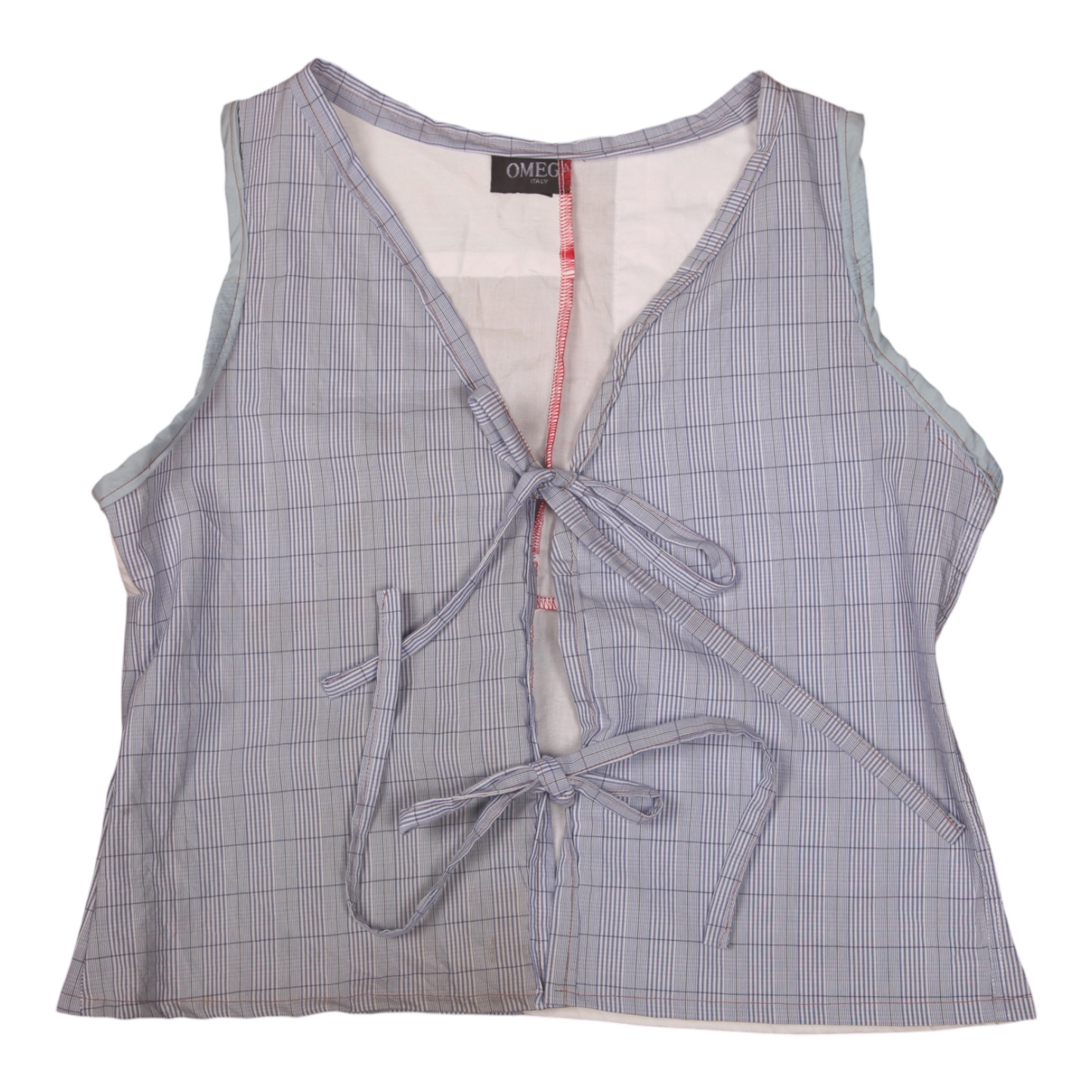 Tie up waistcoat reversible top (S)