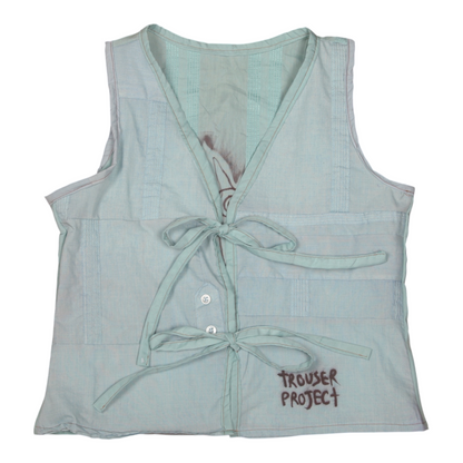 Tie up waistcoat reversible top (XS)
