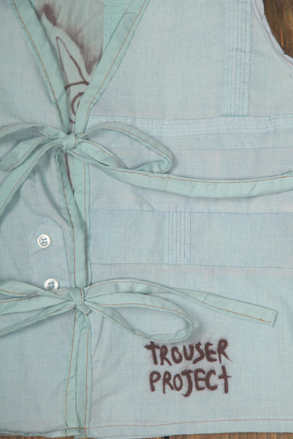 Tie up waistcoat reversible top (XS)