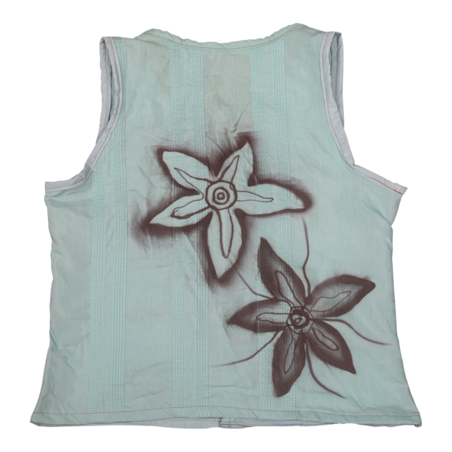 Tie up waistcoat reversible top (XS)