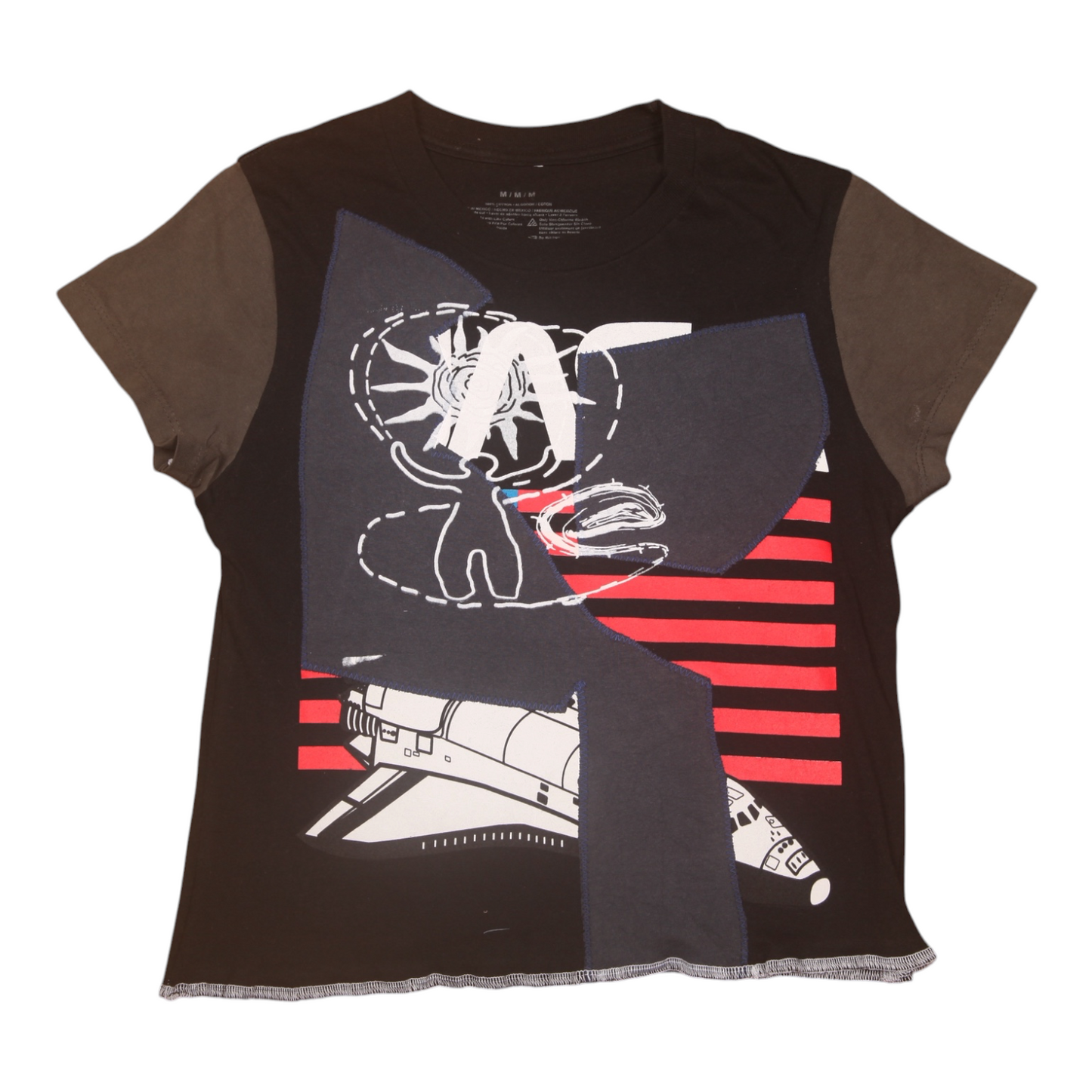 Short Sleeve Crop Screenprint Tee (UK6/8)