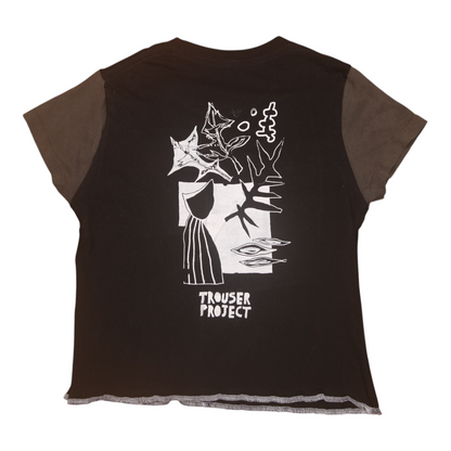 Short Sleeve Crop Screenprint Tee (UK6/8)