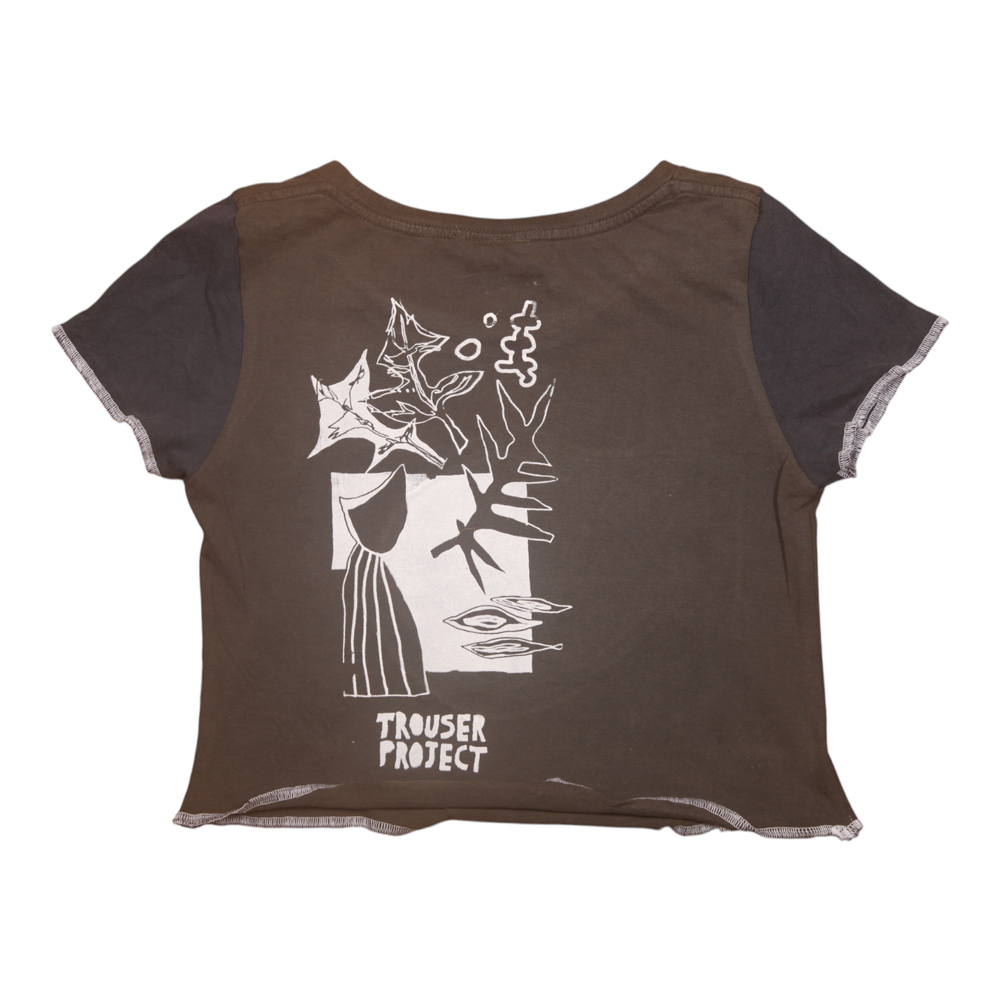 Short Sleeve Crop Screenprint Tee (UK6/8)