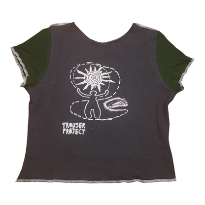 Short Sleeve Crop Screenprint Tee (UK8/10)