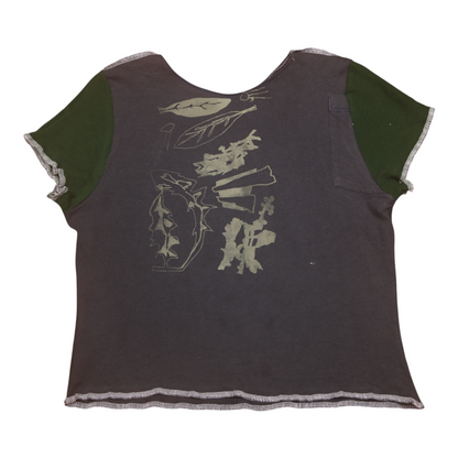 Short Sleeve Crop Screenprint Tee (UK8/10)