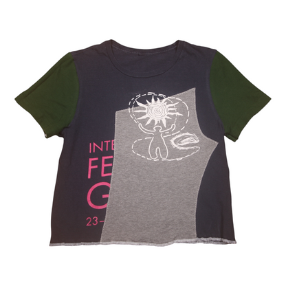 Short Sleeve Crop Screenprint Tee (UK10/12)