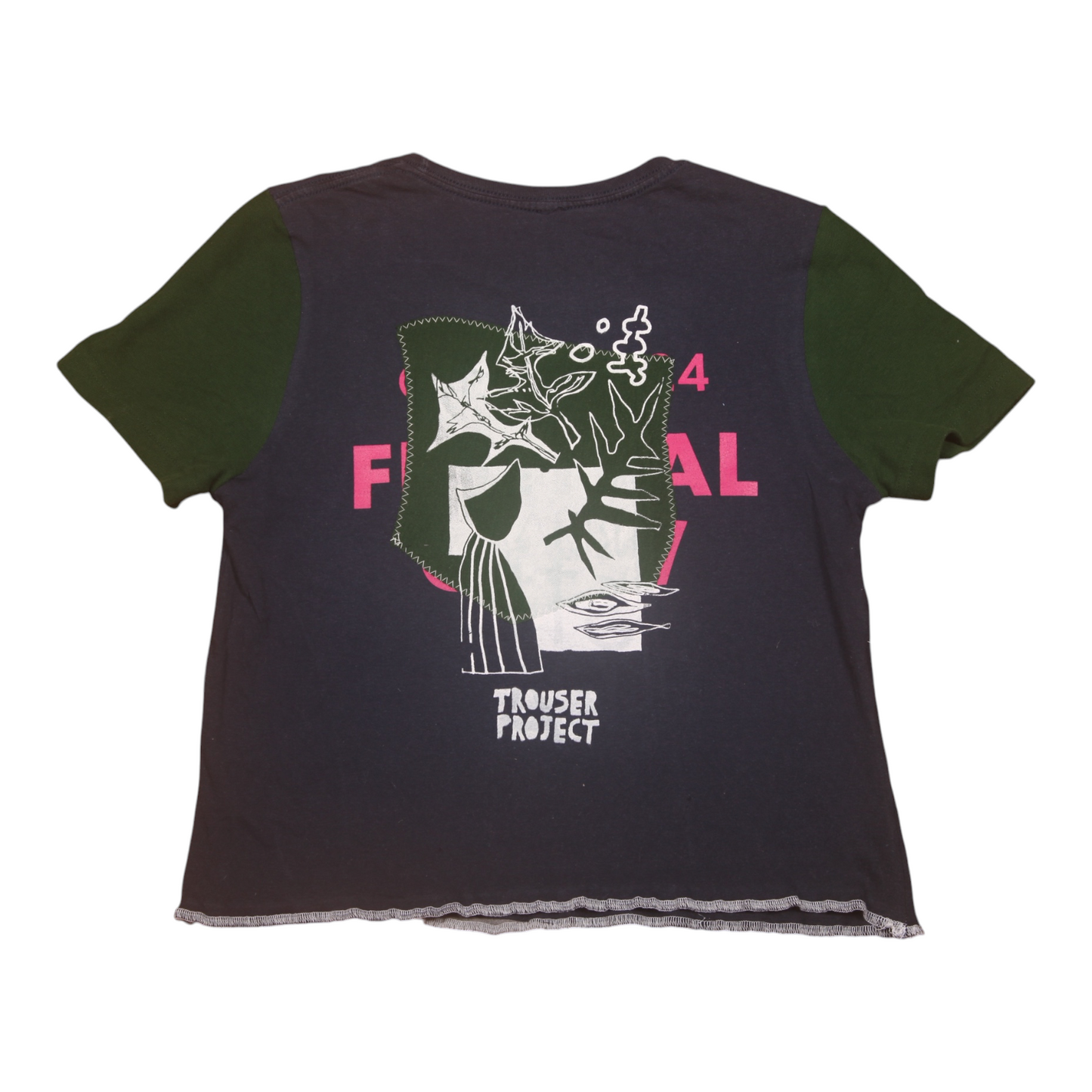 Short Sleeve Crop Screenprint Tee (UK10/12)