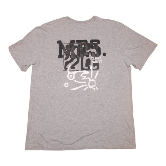 Upcycled Illustrated Screenprint T-shirt (M)