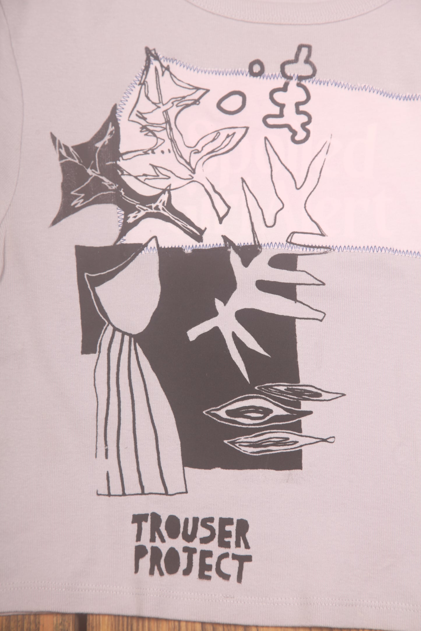 Short Sleeve Crop Screenprint Tee (UK6)