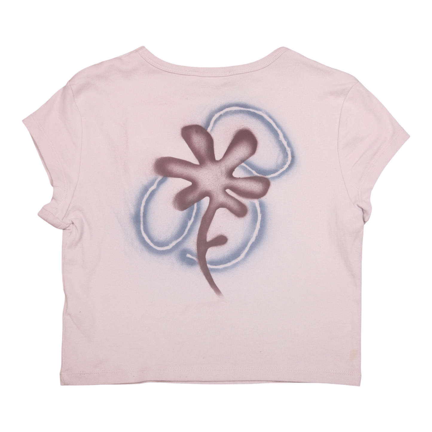 Short Sleeve Crop Screenprint Tee (UK6)