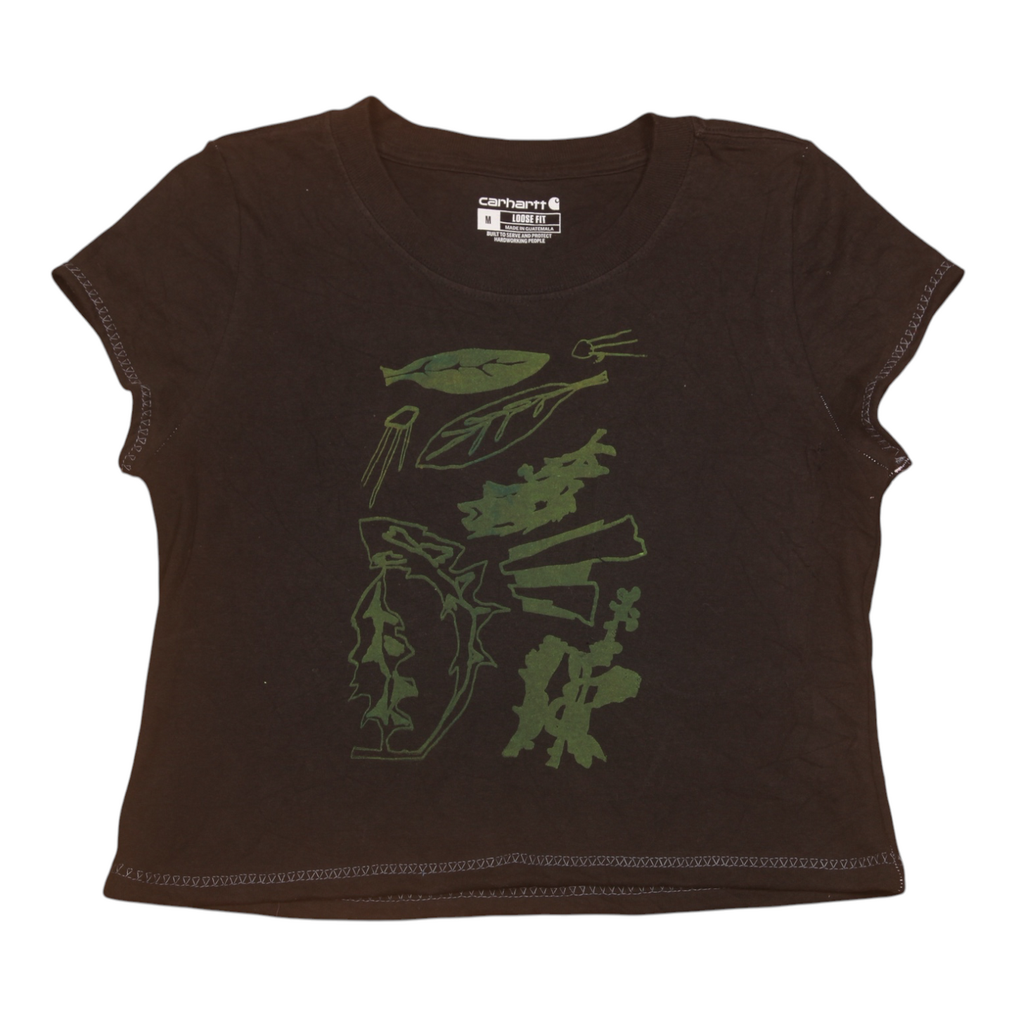 Short Sleeve Crop Screenprint Tee (UK8/10)