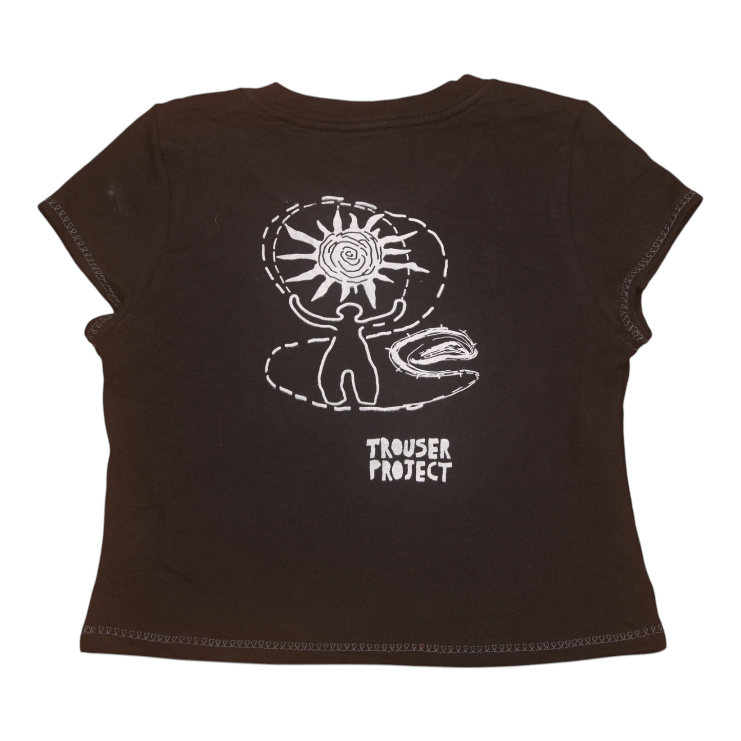 Short Sleeve Crop Screenprint Tee (UK8/10)