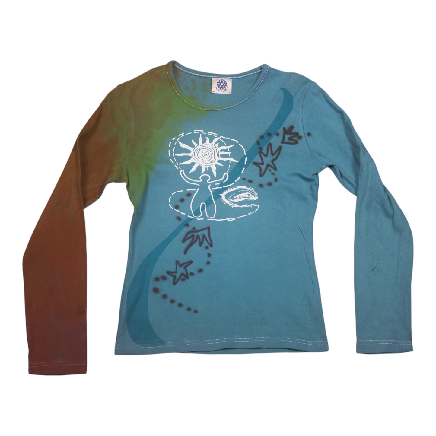 Long Sleeve Screenprint Fitted Tee (UK8/10)
