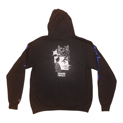 Vintage Upcycled Screenprint Hoodie (L)