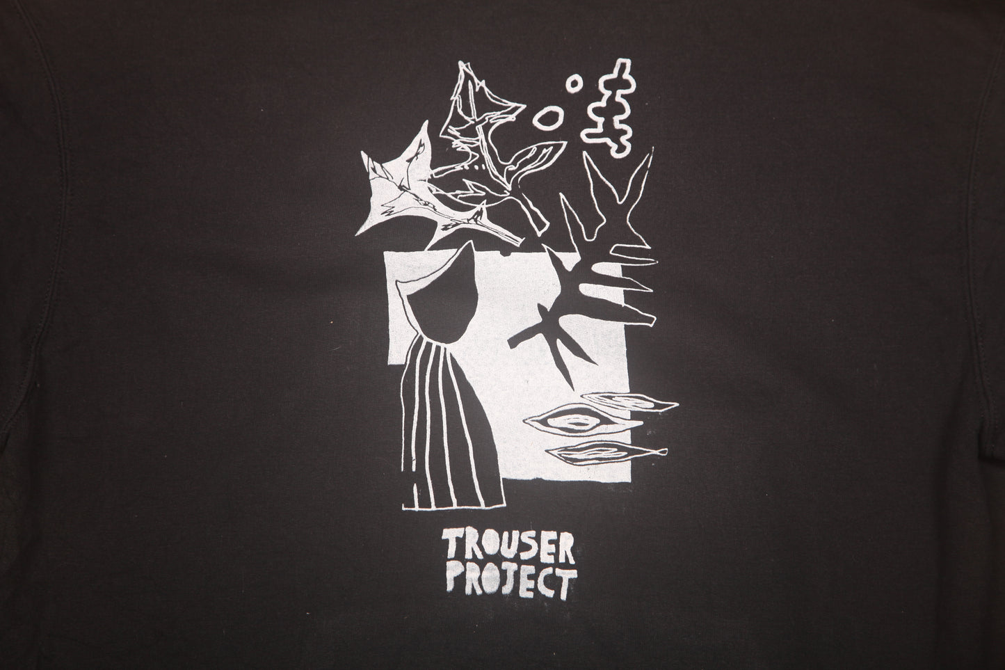 Vintage Upcycled Screenprint Hoodie (L)