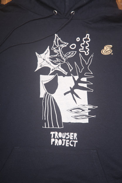 Vintage Upcycled Screenprint Hoodie (L)