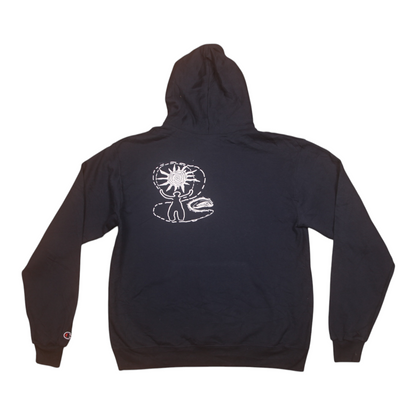 Vintage Upcycled Screenprint Hoodie (L)
