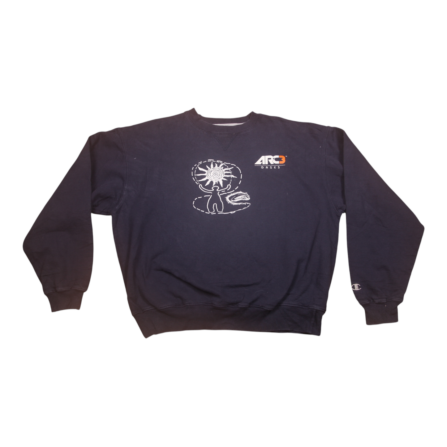 Vintage Upcycled Screenprint Jumper (XL)