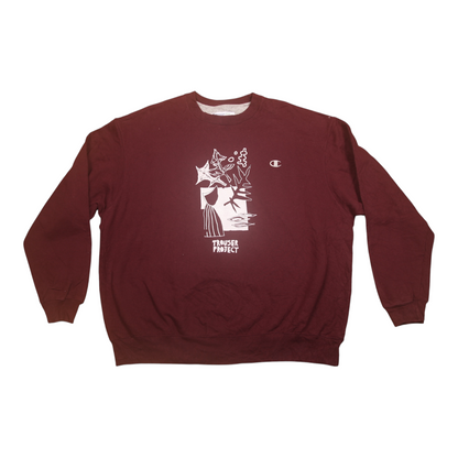 Vintage Upcycled Screenprint Jumper (2XL)