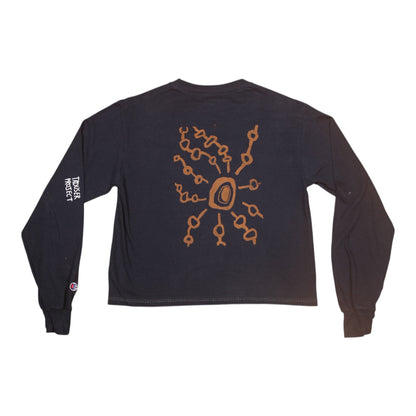 Upcycled Illustrated Screenprint T-shirt (S)
